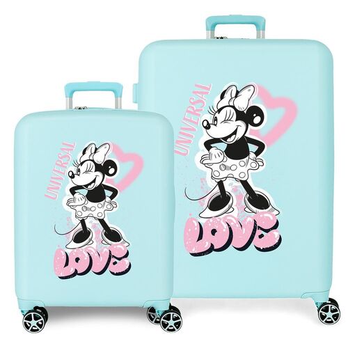 Disney Minnie Heart ABS pack 2 trolley suitcases