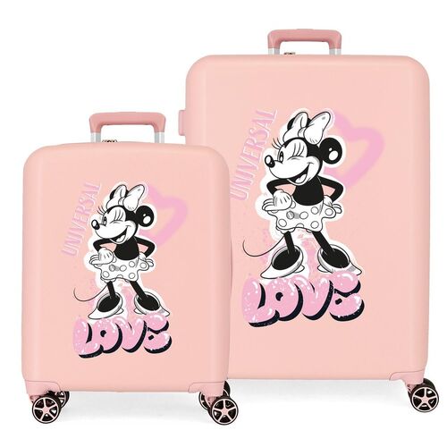 Disney Minnie Heart ABS pack 2 trolley suitcases