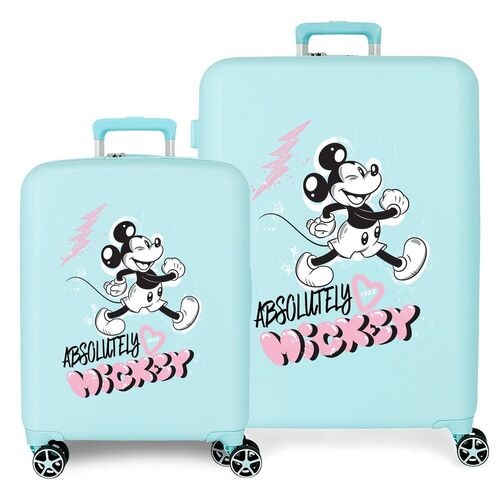 Disney Mickey Friendly ABS pack 2 trolley suitcases