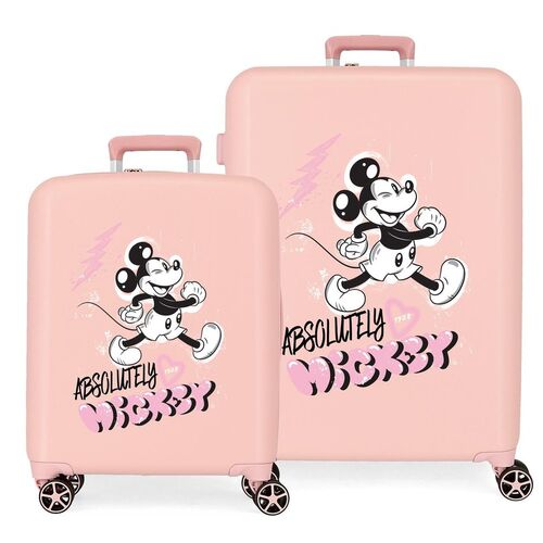 Disney Mickey Friendly ABS pack 2 trolley suitcases