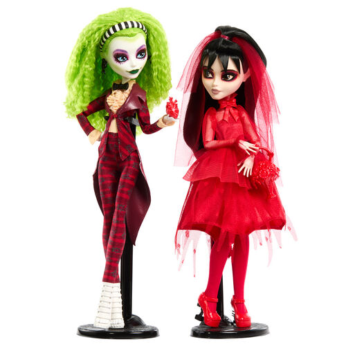 Set 2 muñecas Beetlejuice Bitelchus Monster High Skullector