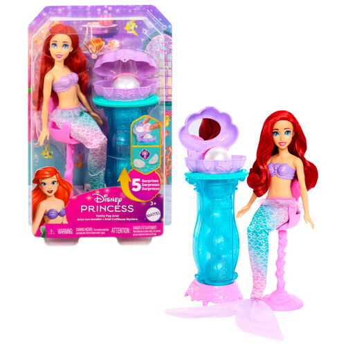 Muñeca Ariel con tocador La Sirenita Princesas Disney