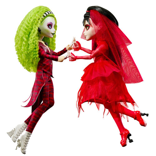 Set 2 muñecas Beetlejuice Bitelchus Monster High Skullector