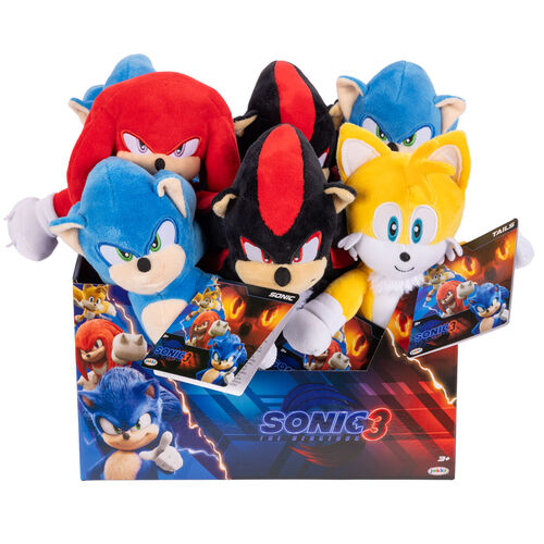 Sonic 3 The Movie assorted plush toy 23cm