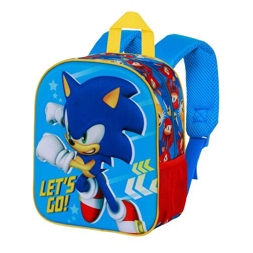 Mochila 3D Go Sonic The Hedgehog 31cm