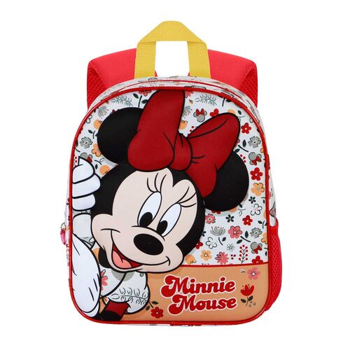 Mochila 3D Flowered Minnie Disney 31cm