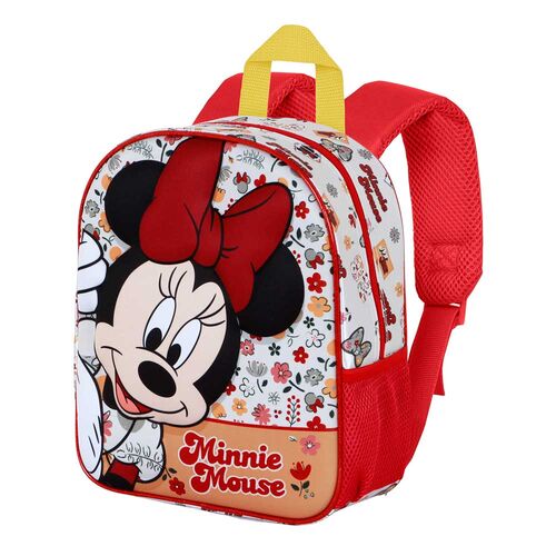 Mochila 3D Flowered Minnie Disney 31cm