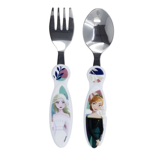 Set 2 cubiertos metalicos Frozen Disney