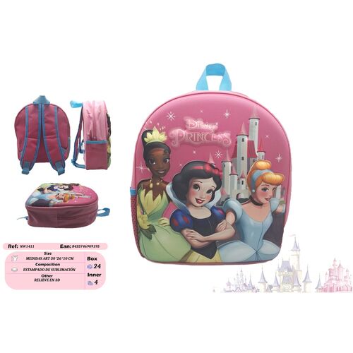 Disney Princesas 3D backpack 30cm