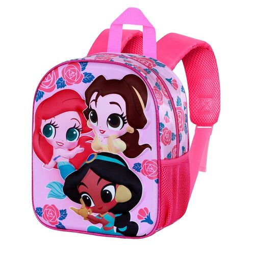 Mochila 3D Flowers Princesas Disney 31cm