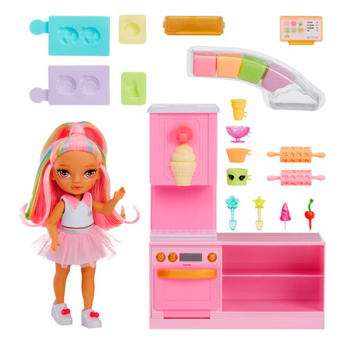 Playset + Muñeca Little Dessert Shop with Kandy Rainbow High