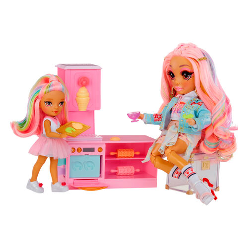 Playset + Muñeca Little Dessert Shop with Kandy Rainbow High