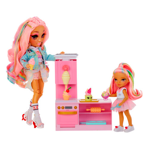 Playset + Muñeca Little Dessert Shop with Kandy Rainbow High