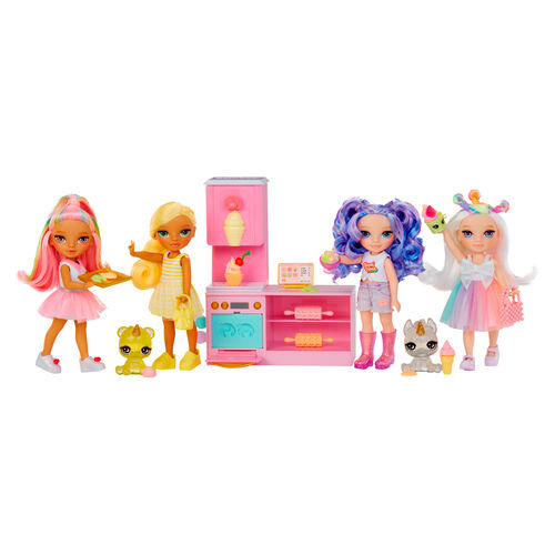 Playset + Muñeca Little Dessert Shop with Kandy Rainbow High