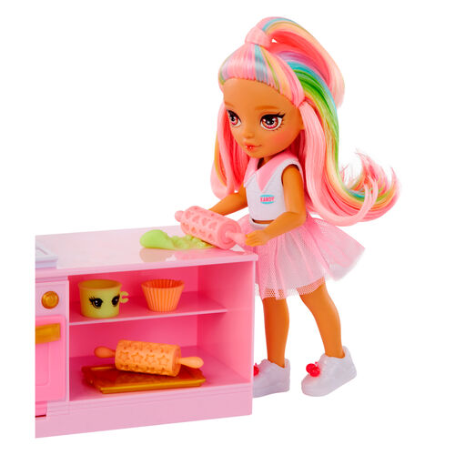 Playset + Muñeca Little Dessert Shop with Kandy Rainbow High