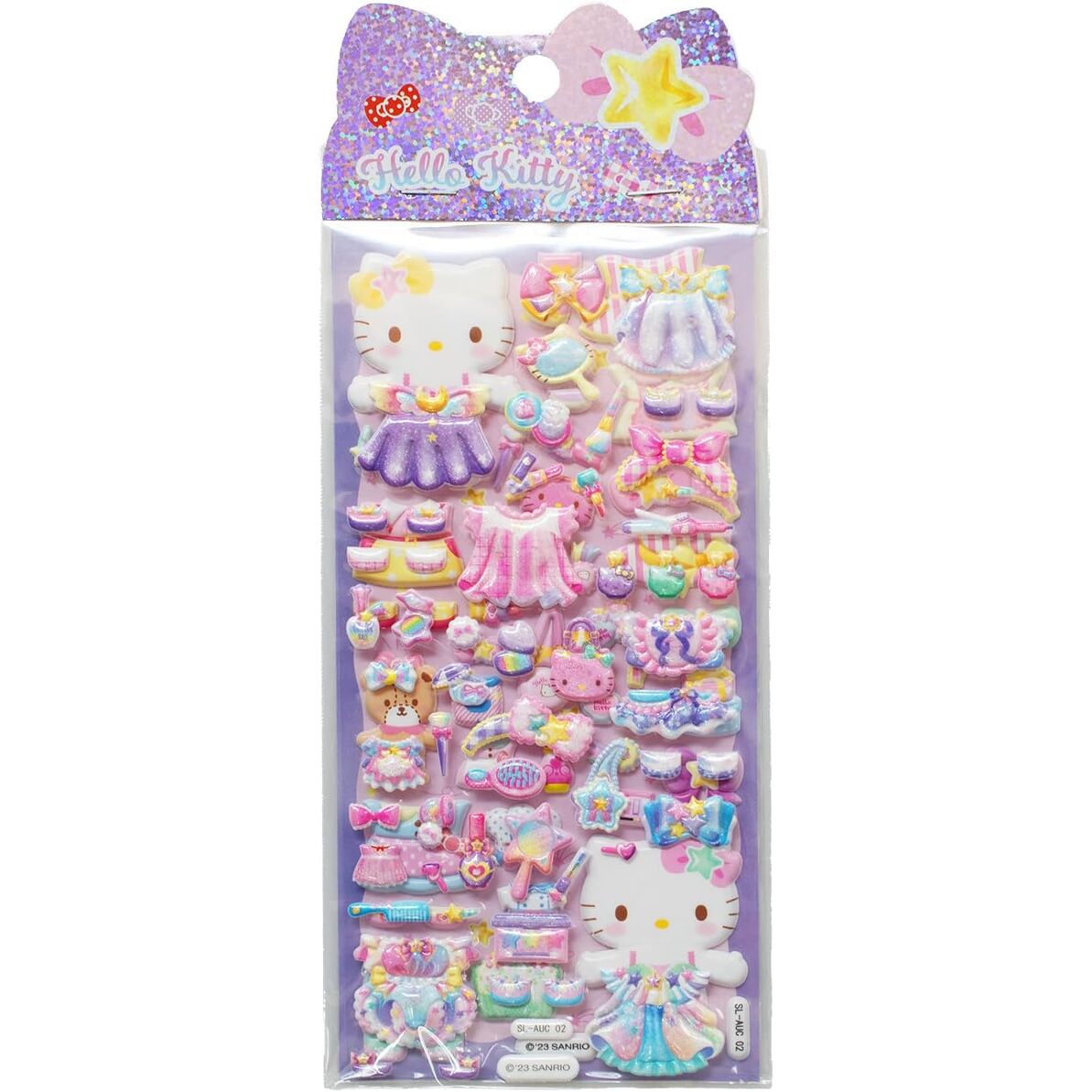 Pegatinas relieve Hello Kitty surtido