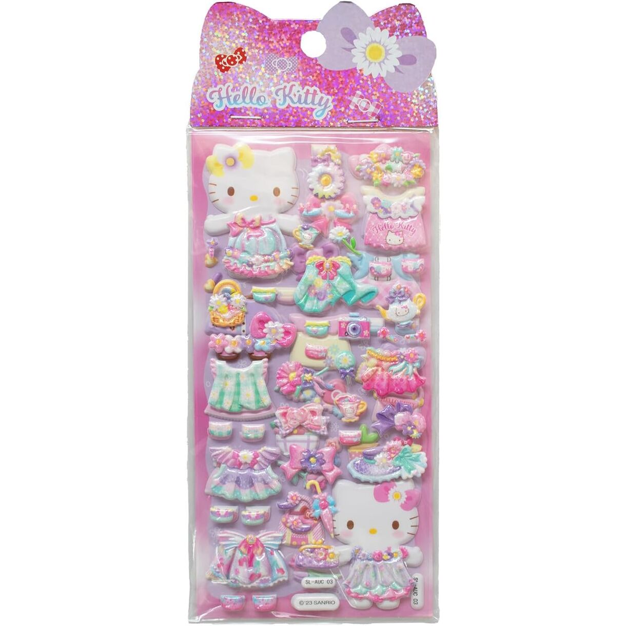 Pegatinas relieve Hello Kitty surtido