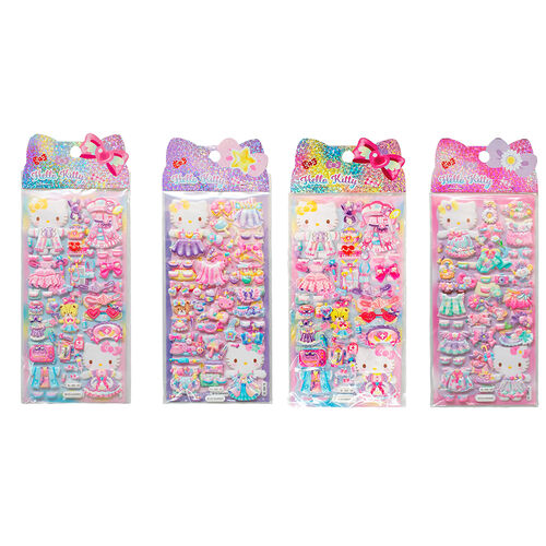 Pegatinas relieve Hello Kitty surtido