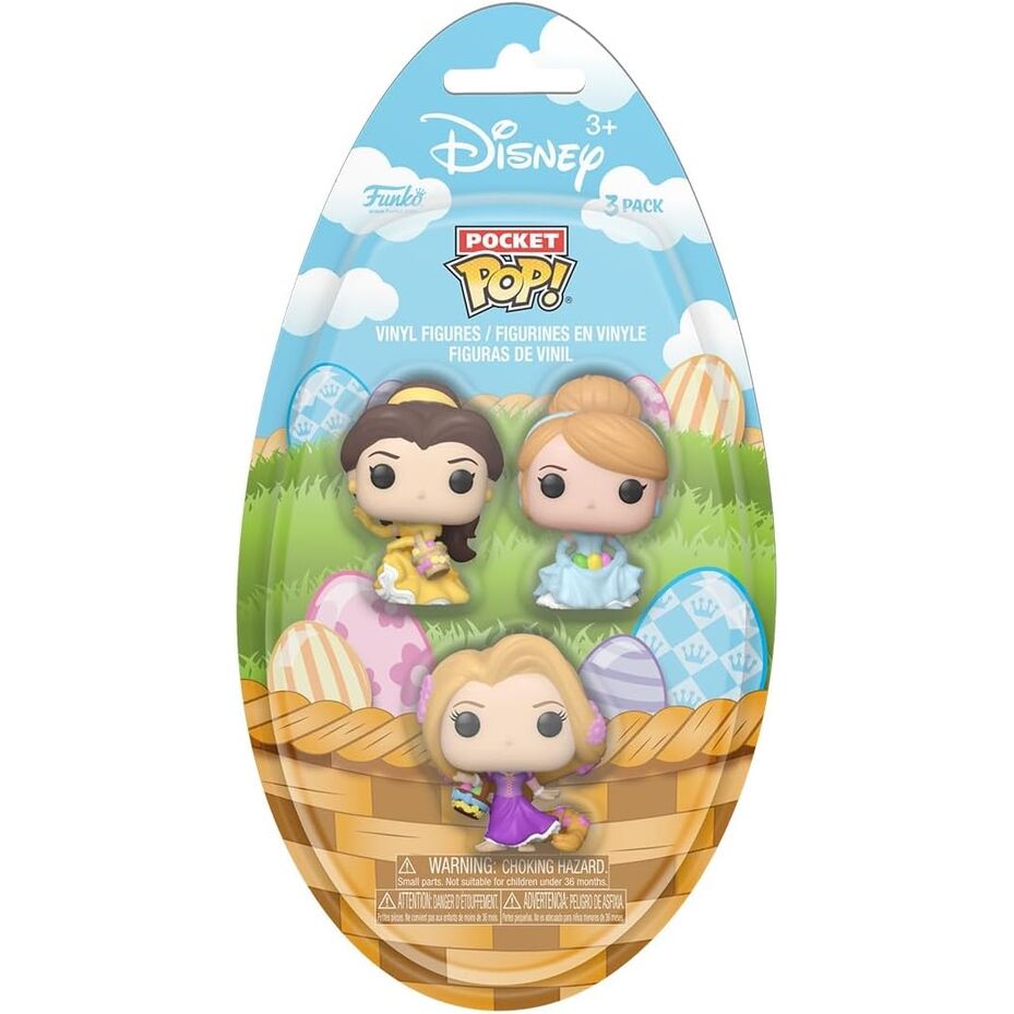 Blister 3 figuras Pocket POP Disney Princesas