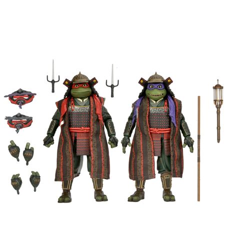 Ninja Turtles 3 Teenage Mutant Donatello & Raphael pack 2 figures 18cm