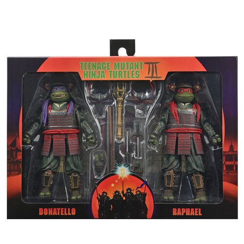 Ninja Turtles 3 Teenage Mutant Donatello & Raphael pack 2 figures 18cm