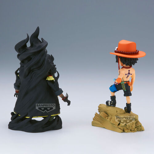 One Piece Portgas D.Ace Vs Marshall.D.Teach Log Stories figure 8cm