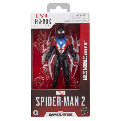 Figura Miles Morales Boricua Suit Spider-Man 2 Marvel Legends 15cm