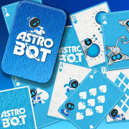 Baraja cartas lata Astro Bot