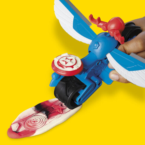 Moto cortadora del Capitan America Marvel Play-Doh