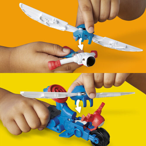 Moto cortadora del Capitan America Marvel Play-Doh