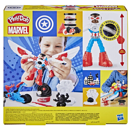 Moto cortadora del Capitan America Marvel Play-Doh