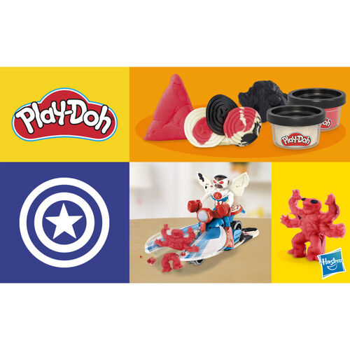 Moto cortadora del Capitan America Marvel Play-Doh