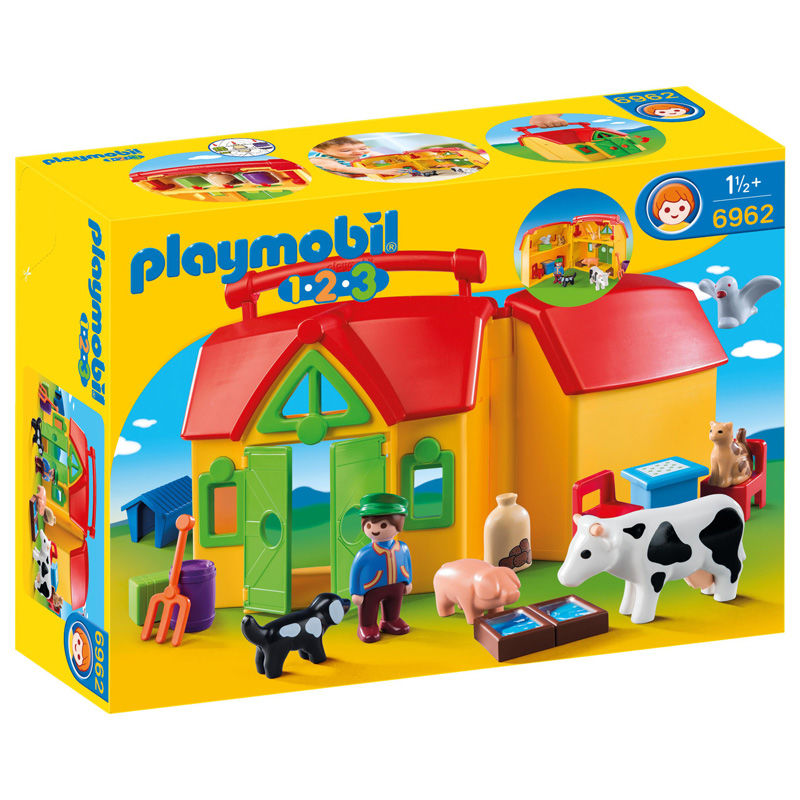 playmobil farm carry case