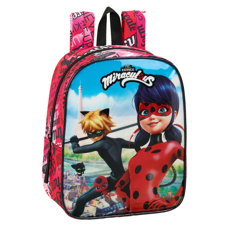 Miraculous Ladybug Cat Noir Adaptable Backpack 27cm